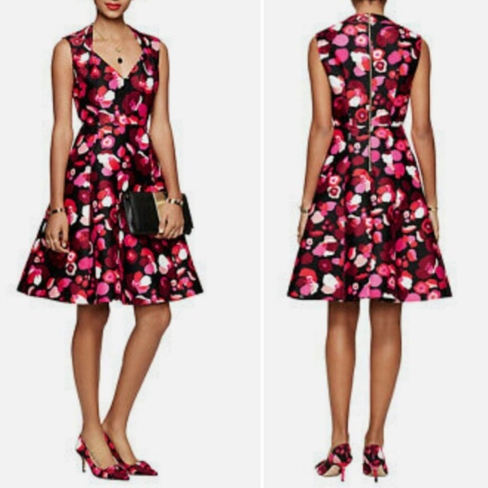 Kate Spade Floral Pink and Red Dress